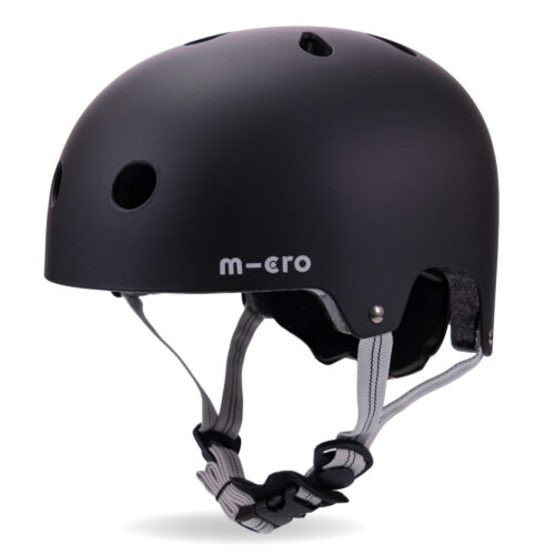Micro Scooters Matt Helmet | Medium 55-58cm – Black