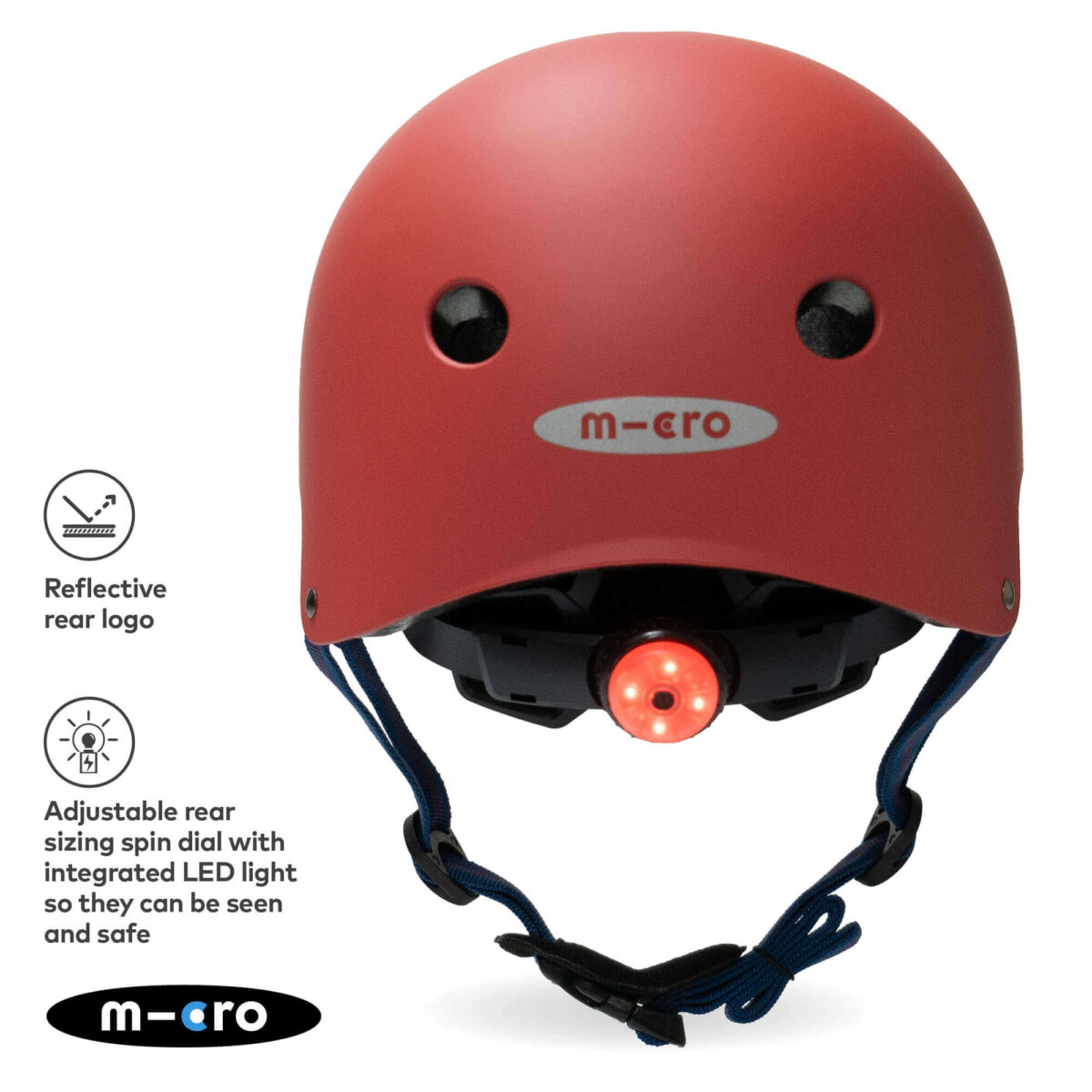 Micro Scooters Matt Helmet | Medium 55-58cm – Red 4
