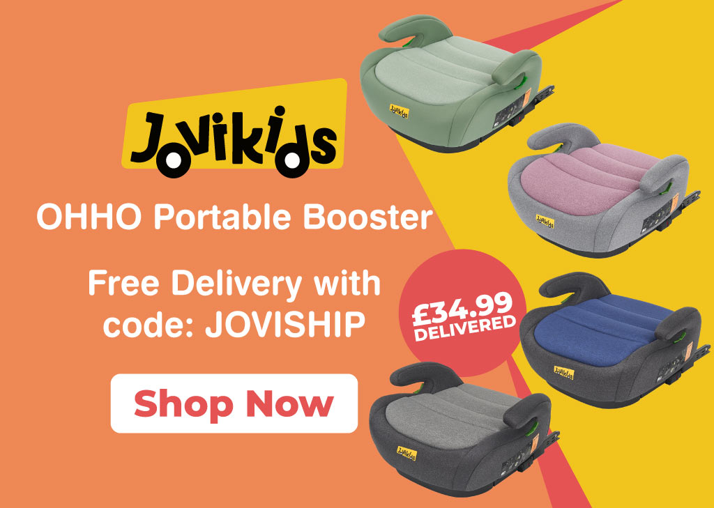 JoviKids Ohho Portable Booster Car Seat - Free Delivery