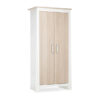 CuddleCo Ada Wardrobe – White & Ash | Nursery Storage
