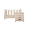 CuddleCo Isla 2 Piece Nursery Furniture Set – Ash | Cot Bed & Dresser