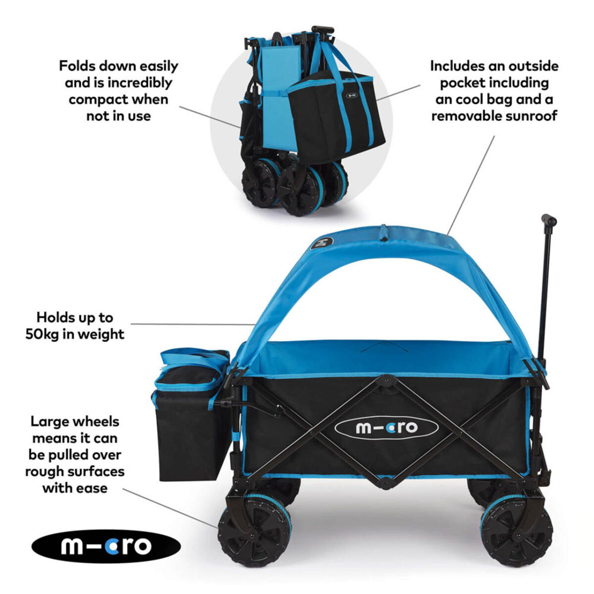 Micro Scooters Wagon Deluxe Pro | Blue 5