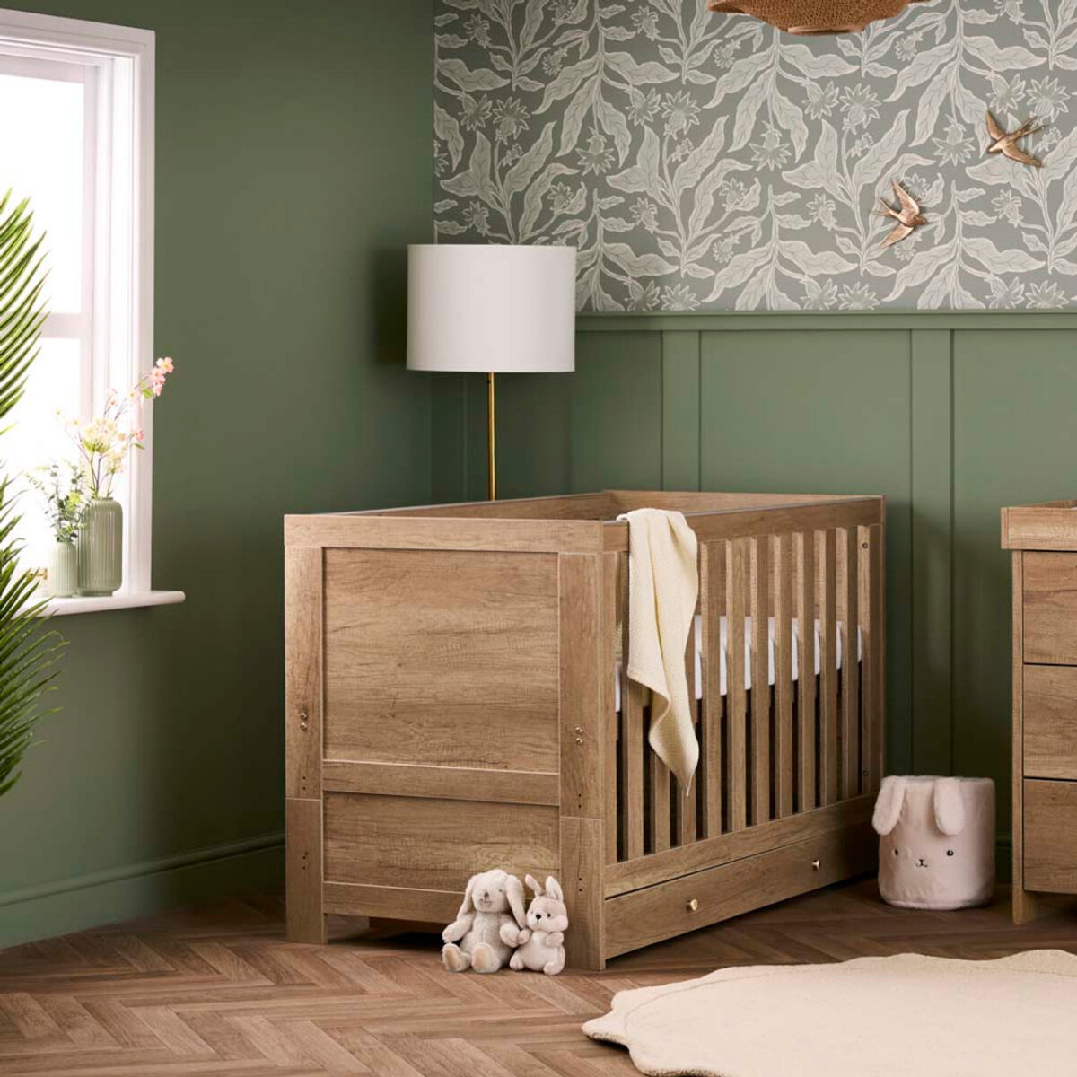 Obaby Nika 140×70 Under Drawer – Oak | Nursery Storage 3