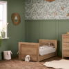 Obaby Nika 3 Piece Nursery Furniture Set with Underdrawer – Oak | Cot Bed, Changing Unit & Wardrobe 20