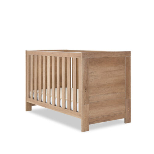 Obaby Nika Cot Bed – Oak | Converts to Toddler Bed