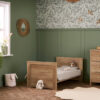 Obaby Nika 3 Piece Nursery Room Set – Oak | Cot Bed, Changer Dresser & Wardrobe 18