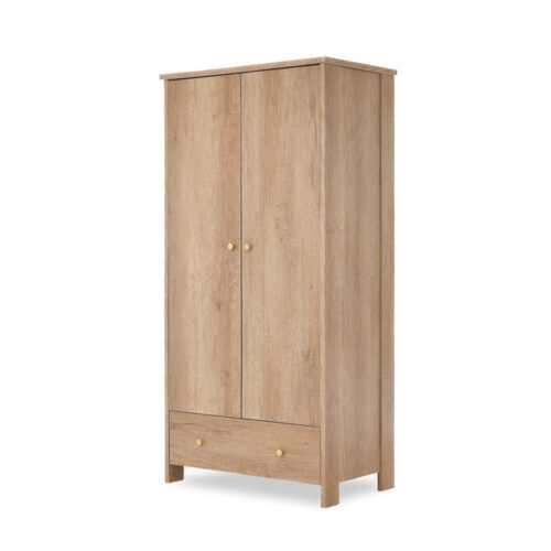Obaby Nika Double Wardrobe – Oak | Nursery Storage