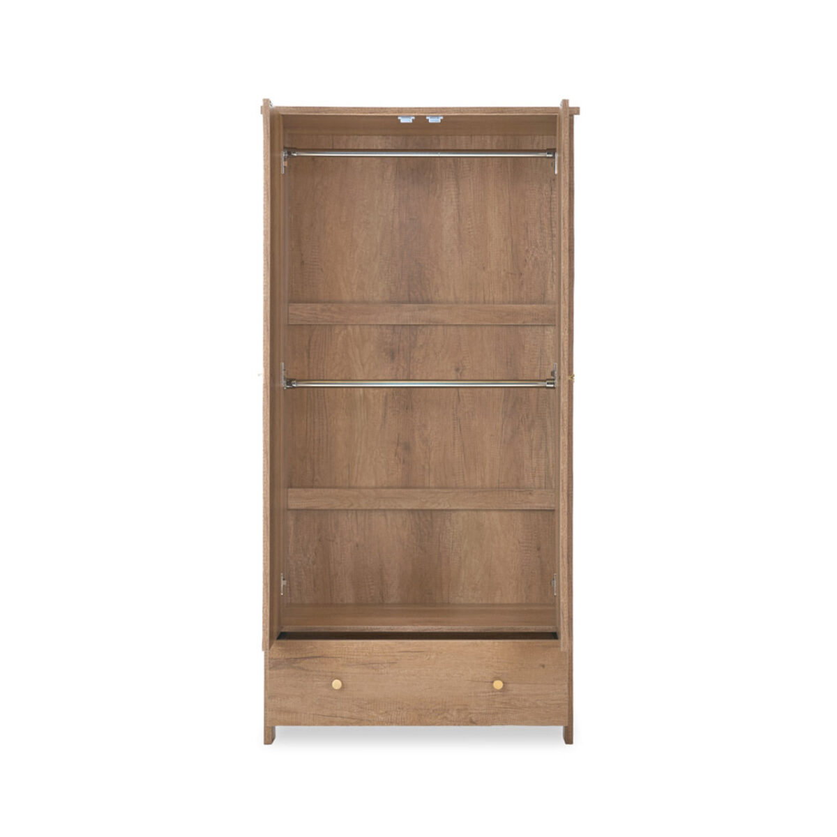 Obaby Nika 3 Piece Nursery Room Set – Oak | Cot Bed, Changer Dresser & Wardrobe 15