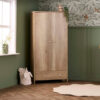 Obaby Nika 3 Piece Nursery Room Set – Oak | Cot Bed, Changer Dresser & Wardrobe 13