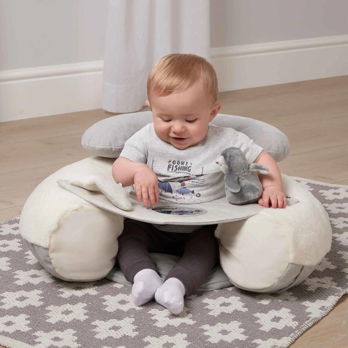 Mamas and Papas Sit & Play Floor Seat – Wish Upon A Cloud | Baby Activity Chair 7
