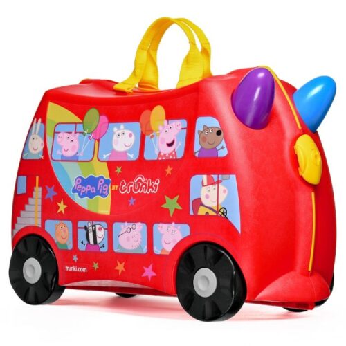 Trunki Peppa Pig Party Bus Ride‑On Suitcase