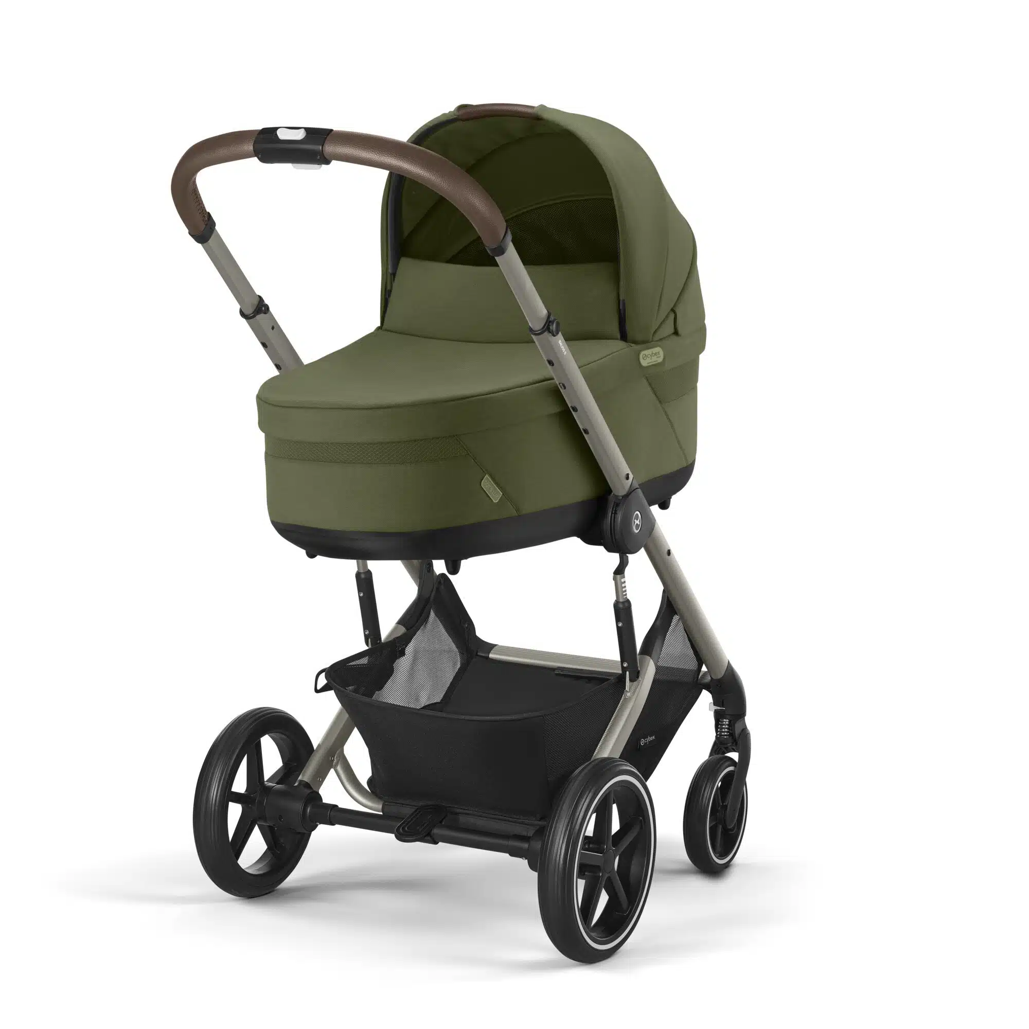 Balios Cot S Lux Carrycot Moss Green 3