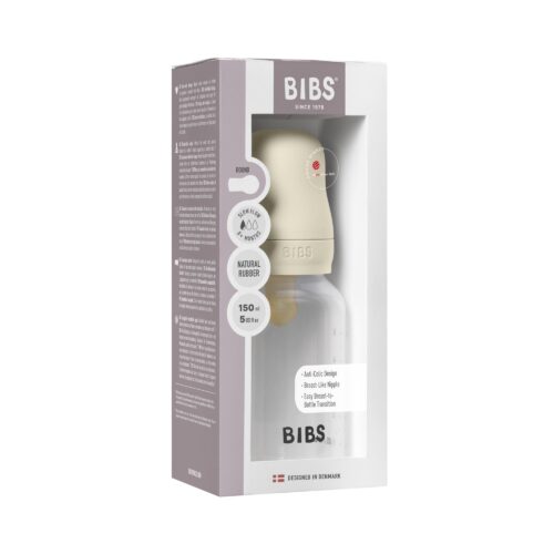 BIBS Slow Flow 150ml Latex Baby Bottle - Ivory