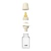 BIBS Slow Flow 2 Pack 150ml Round Latex Baby Bottle Set - Ivory 4