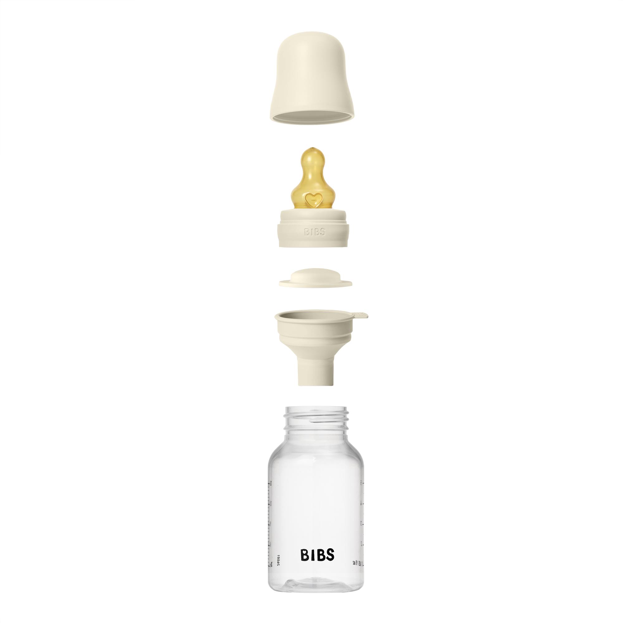 BIBS Slow Flow 150ml Latex Baby Bottle - Ivory 3