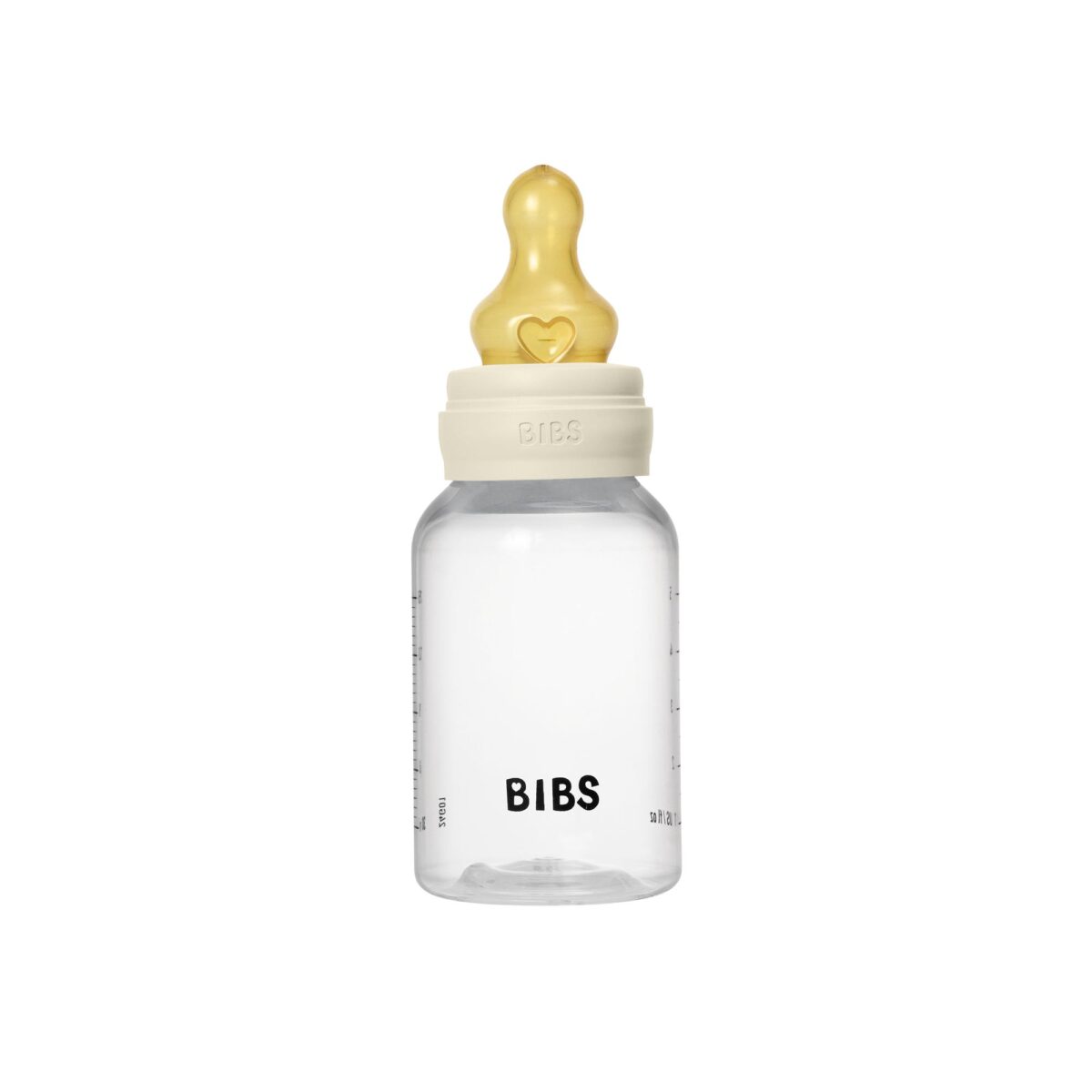 BIBS Slow Flow 2 Pack 150ml Round Latex Baby Bottle Set - Ivory - Image 2