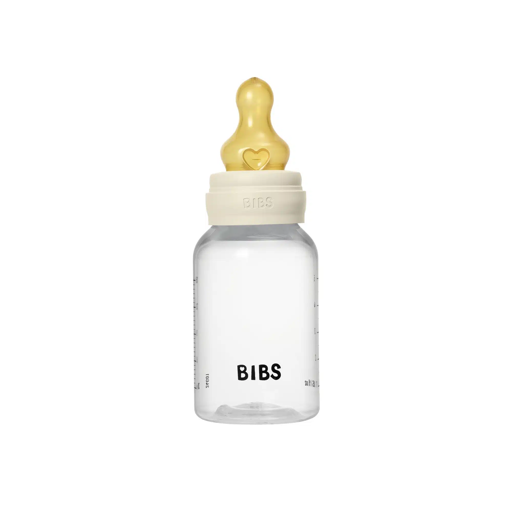 BIBS Slow Flow 2 Pack 150ml Round Latex Baby Bottle Set - Ivory - Image 2