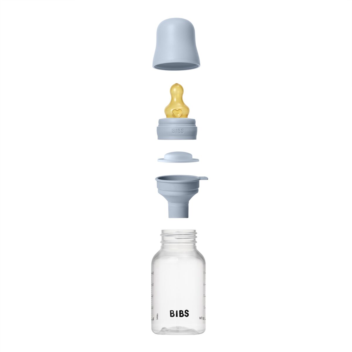 BIBS Slow Flow 150ml Latex Baby Bottle - Blue 3