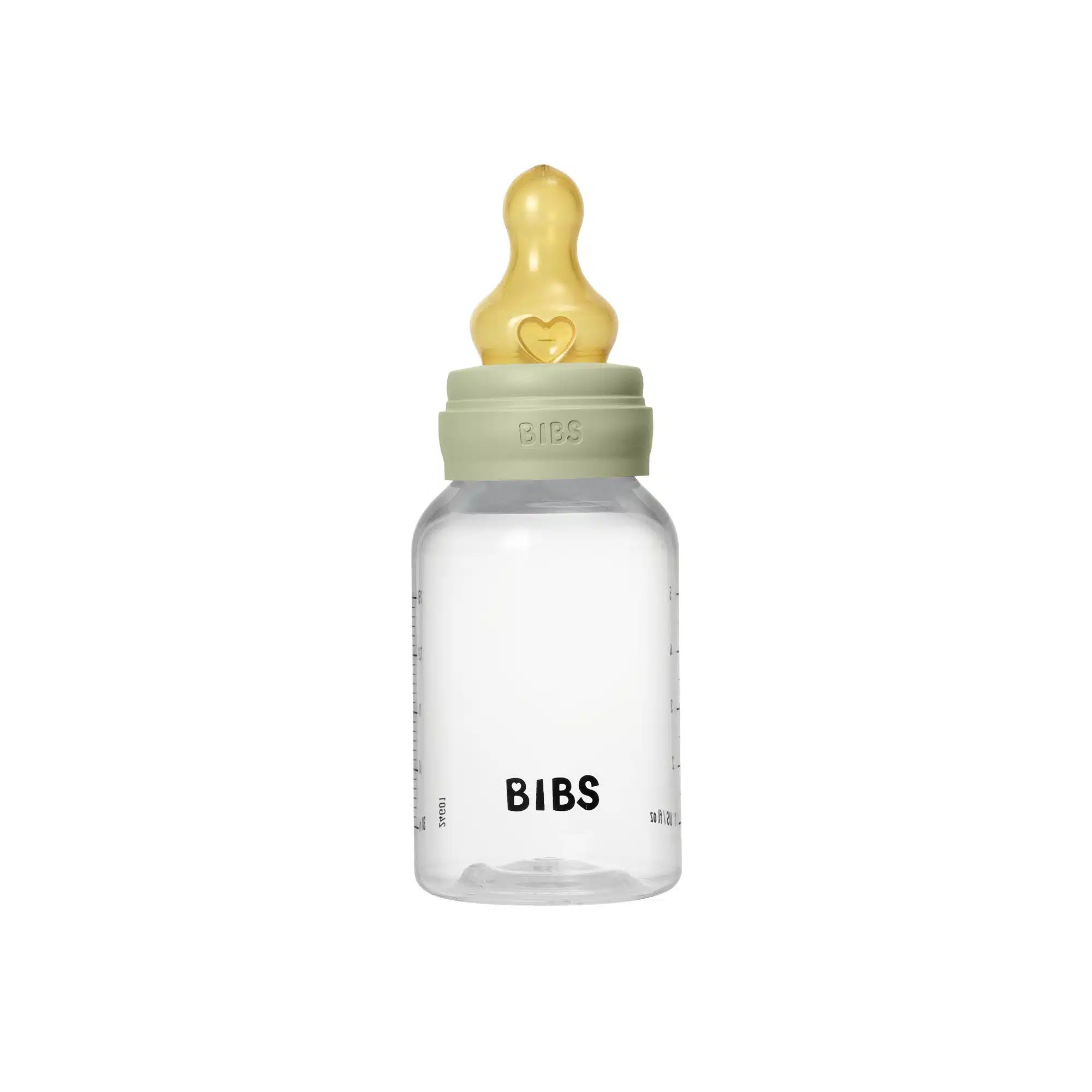 BIBS Slow Flow 150ml Round Latex Baby Bottle - Sage 5