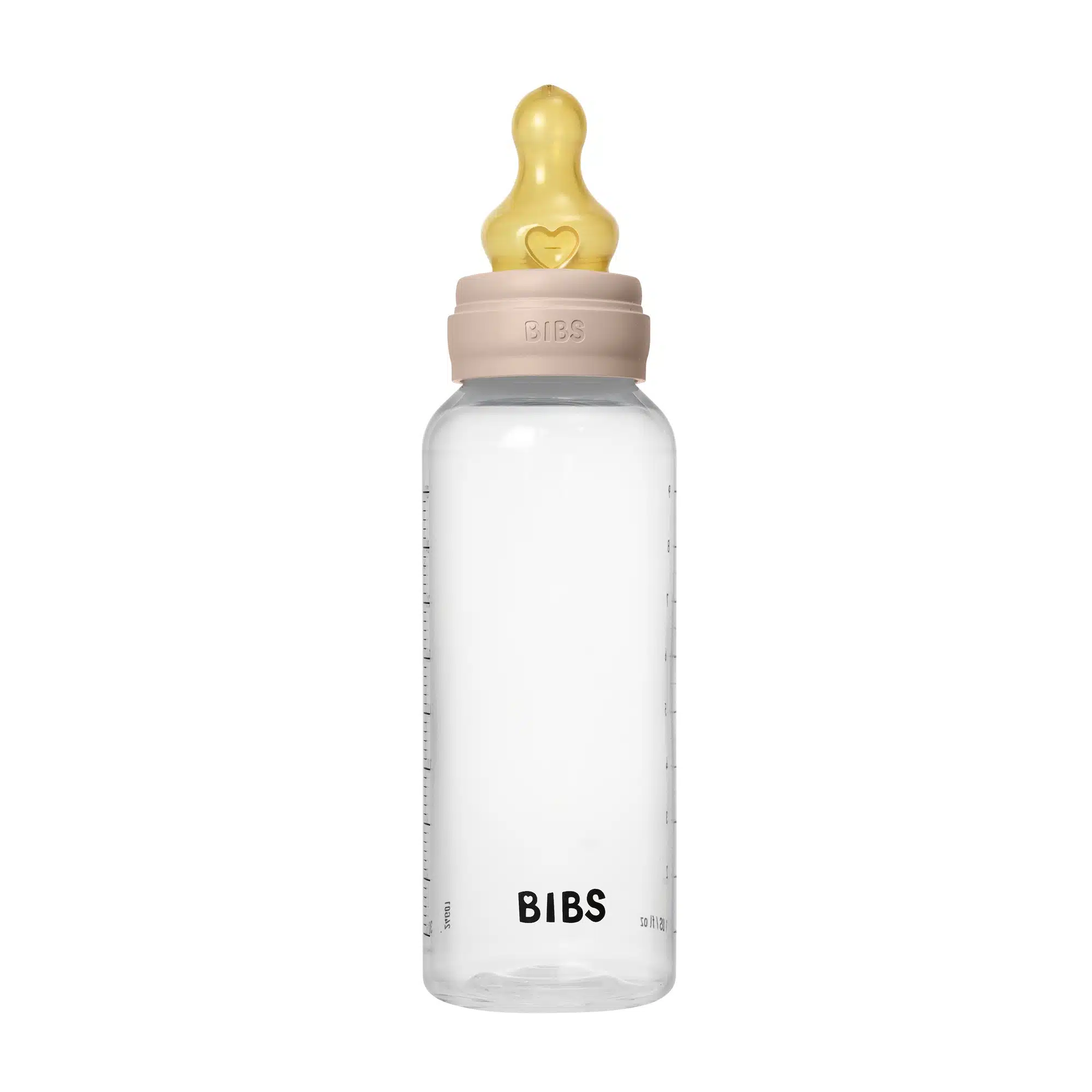 BIBS Medium Flow 270ml Latex Baby Bottle - Blush 2
