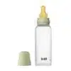 BIBS Medium Flow 270ml Round Latex Baby Bottle - Sage 4