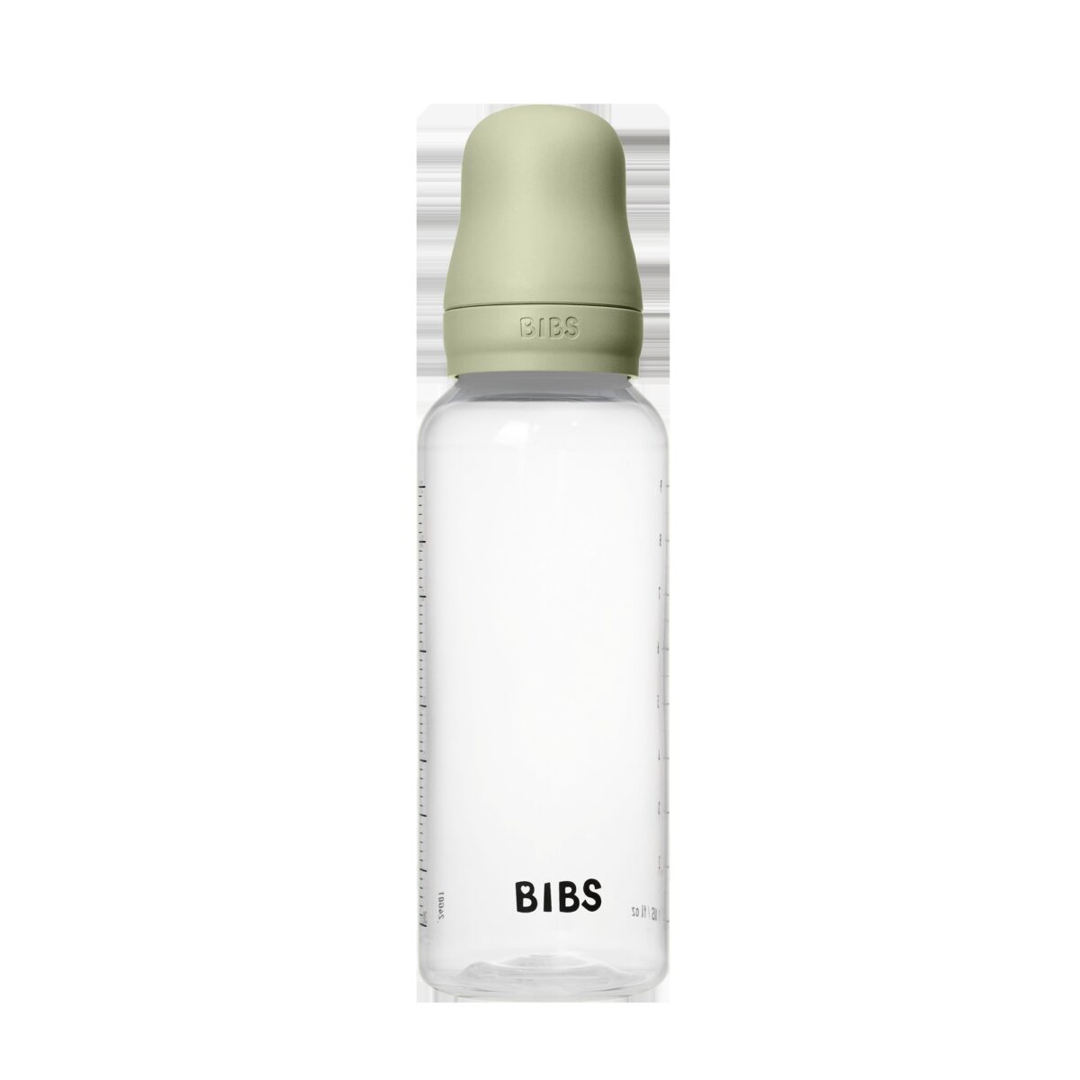 BIBS Medium Flow 270ml Round Latex Baby Bottle - Sage 3
