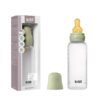 BIBS Medium Flow 270ml Round Latex Baby Bottle - Sage 1