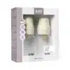 BIBS Slow Flow 2 Pack 150ml Round Latex Baby Bottle Set - Ivory 1