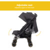 Jovikids Ezra Twin Double Stroller - Shadow Black 2
