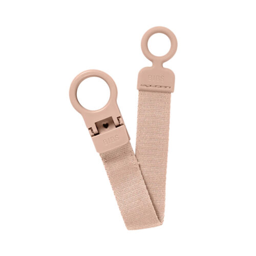 BIBS Pacifier Clip Loop Blush | Dummy Holder for Babies