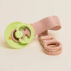 BIBS Pacifier Clip Loop Blush | Dummy Holder for Babies 3