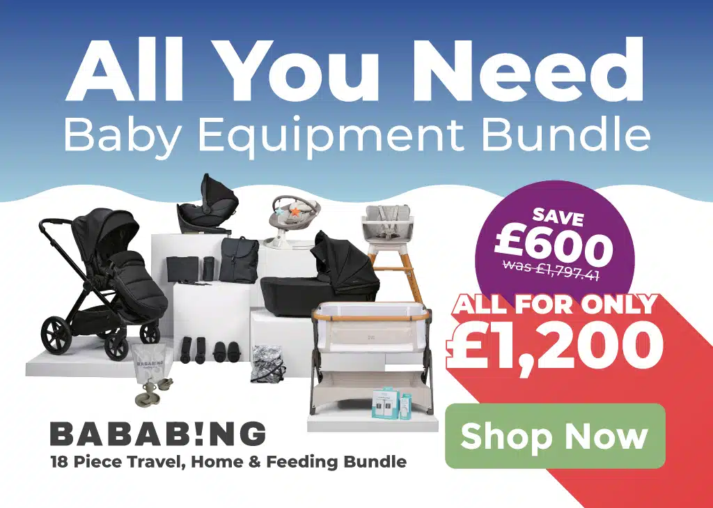 Bababing 18 Piece Travel, Home and Feeding Bundle - All you need baby equipment bundle