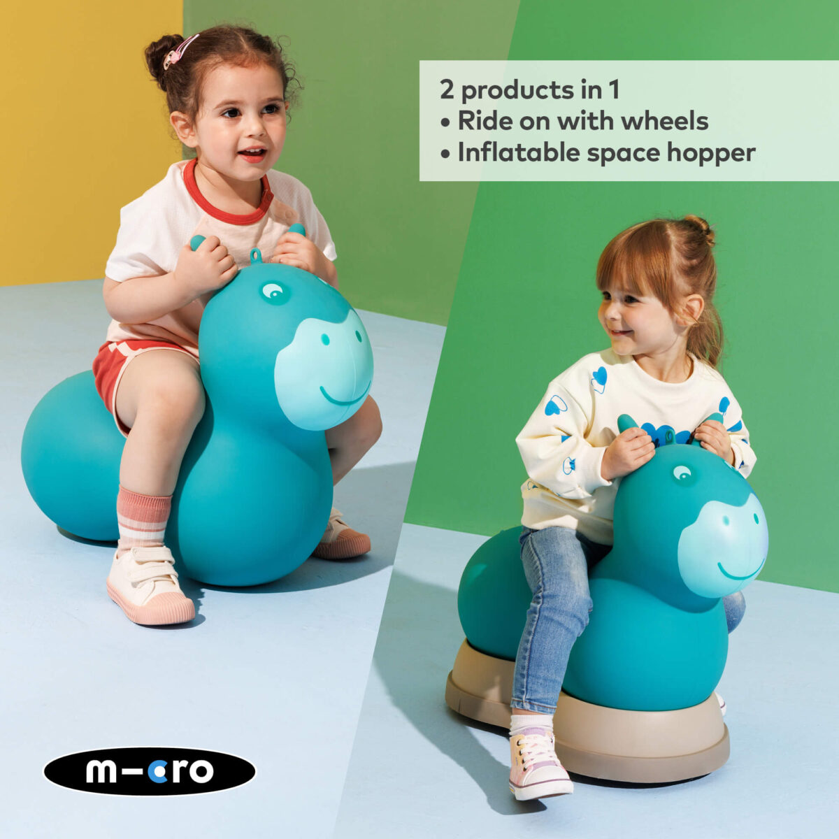 Micro Scooters Air Hopper Ride-On – Aqua 3