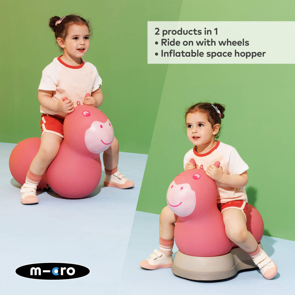 Micro Scooters Air Hopper Ride-On – Pink 2