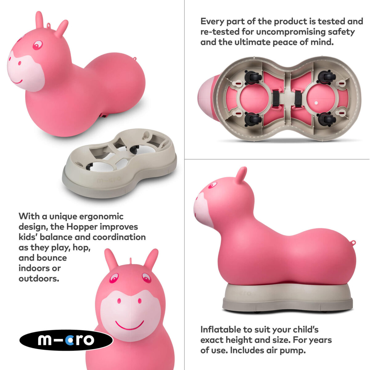 Micro Scooters Air Hopper Ride-On – Pink 5
