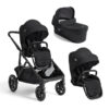 Joie Versiti Signature Pushchair and Carrycot With Second Seat Unit - Eclipse