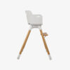 BabaBing Una Highchair - White & Grey Wood3