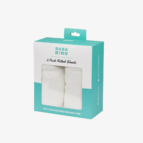 Bababing Fitted Crib Sheets – 2pk – Natural