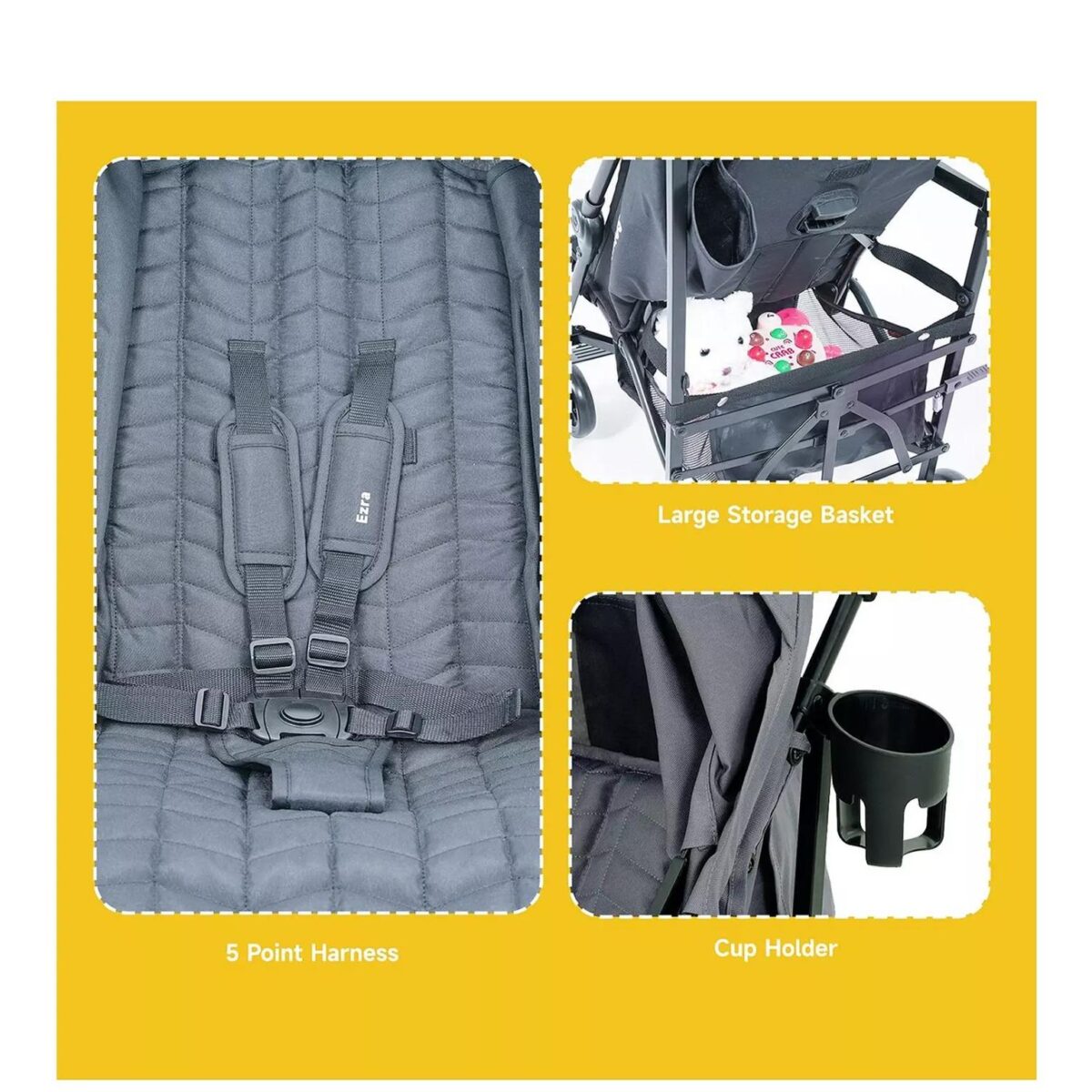 JoviKids Ezra Stroller – Quiet Shade 5