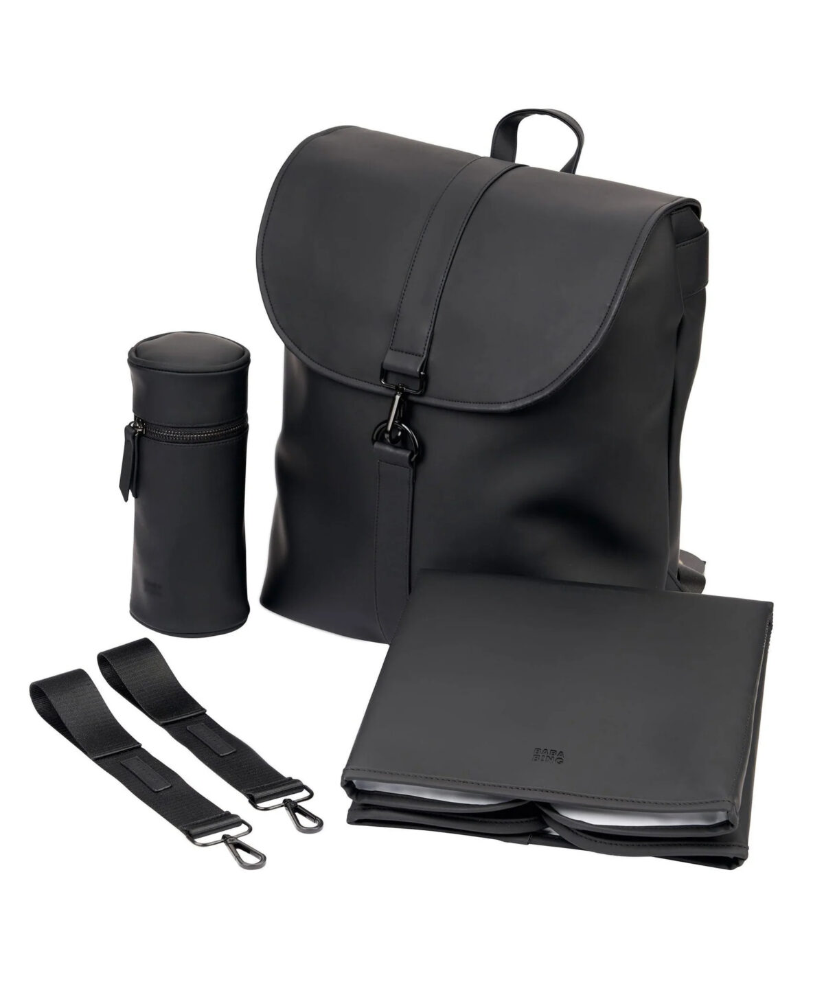 Bababing Raffi 16-Piece Travel & Home Bundle – Gloss Black with Spin Car Seat & ISOFIX Base 17