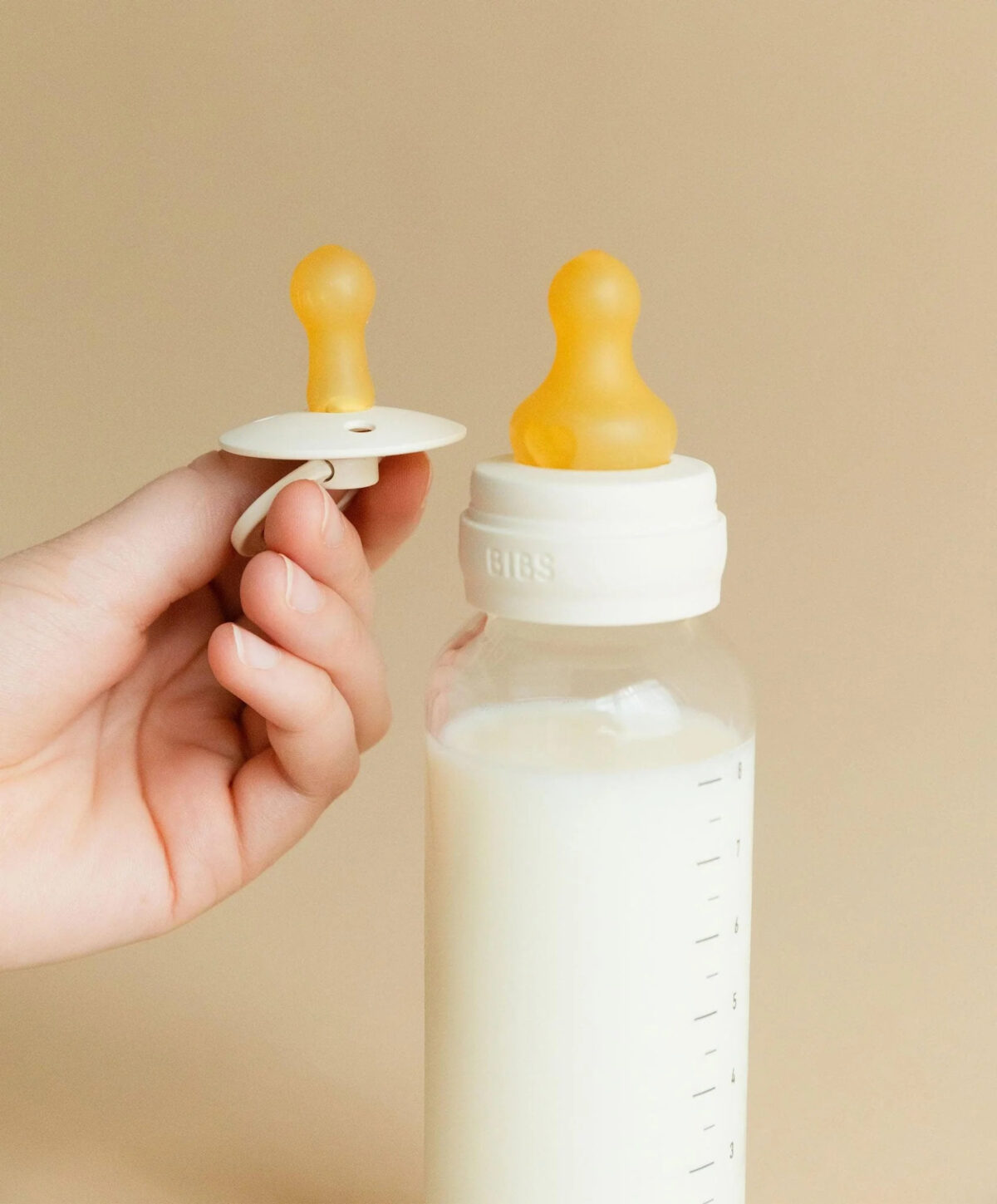 BIBS Grow & Flow Baby Bottle 150ml and 270ml Latex Set - Ivory 4