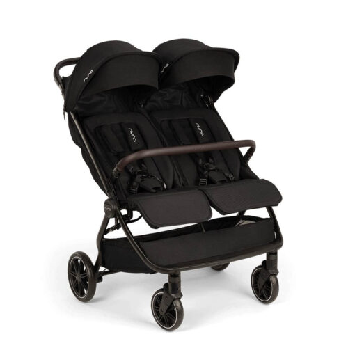 Nuna TRVL DUBL Stroller – Caviar (Side‑by‑Side Double)
