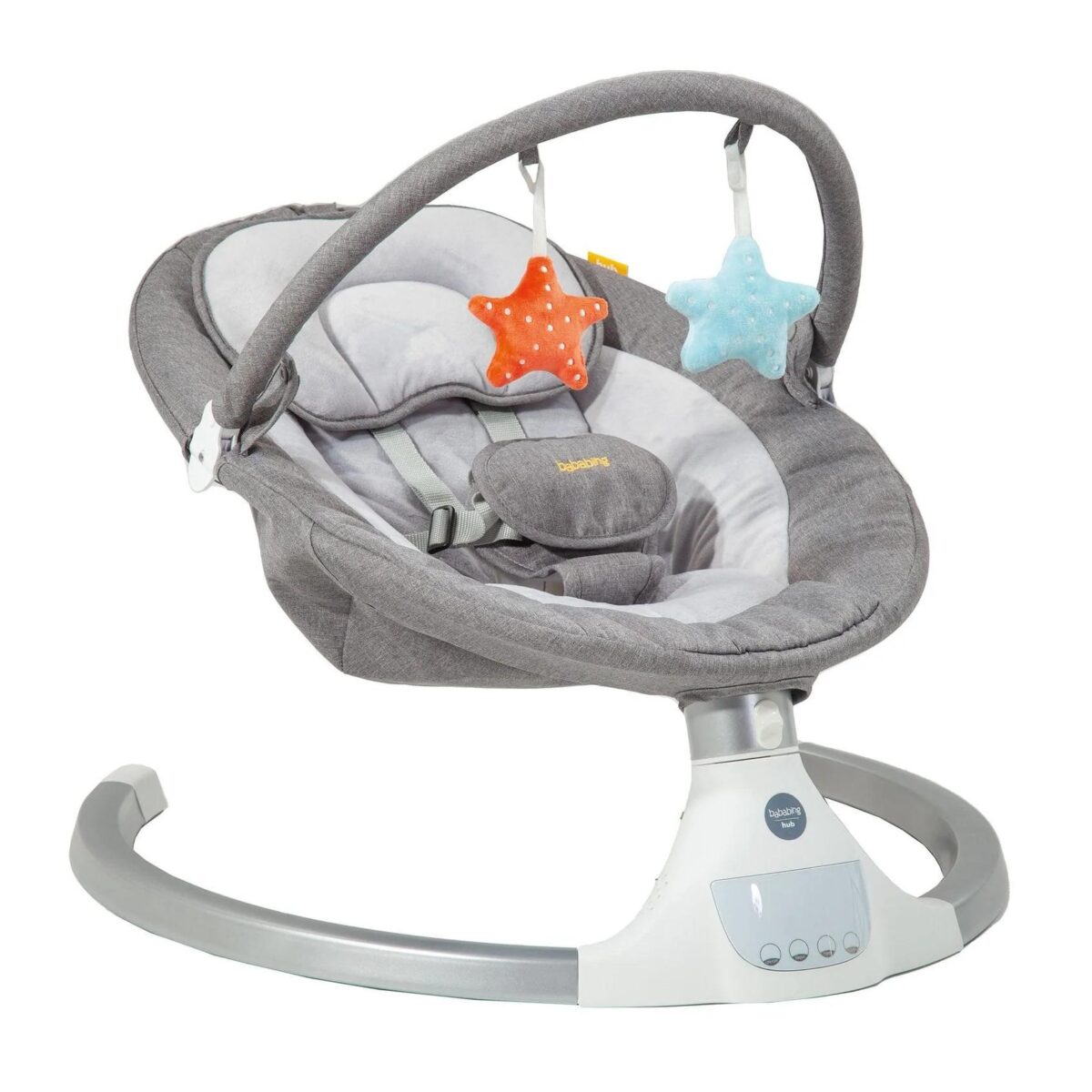 BabaBing Hub Bluetooth Electric Baby Swing – Grey