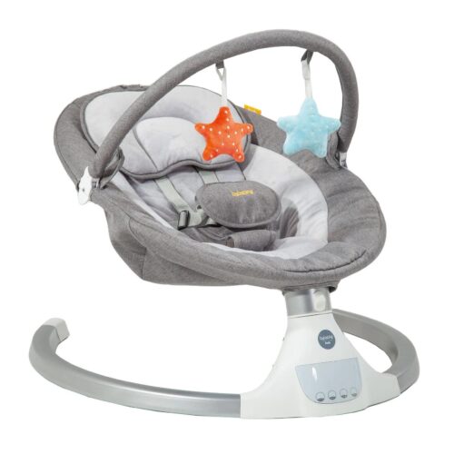 BabaBing Hub Bluetooth Electric Baby Swing – Grey