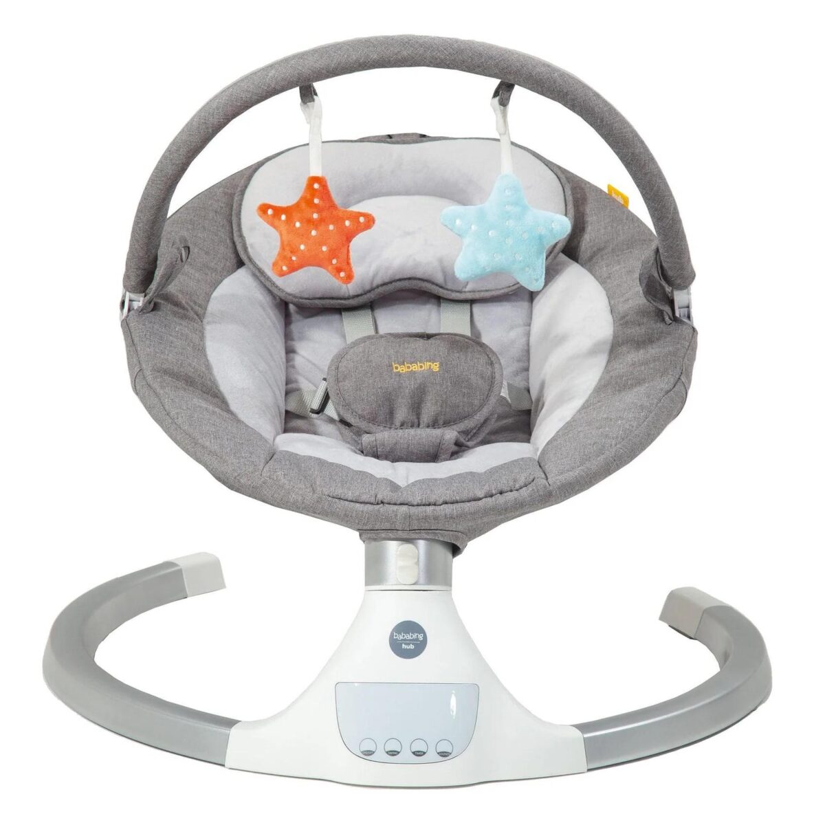 BabaBing Hub Bluetooth Electric Baby Swing – Grey 3