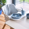 BabaBing Una Highchair - White & Grey Wood 6