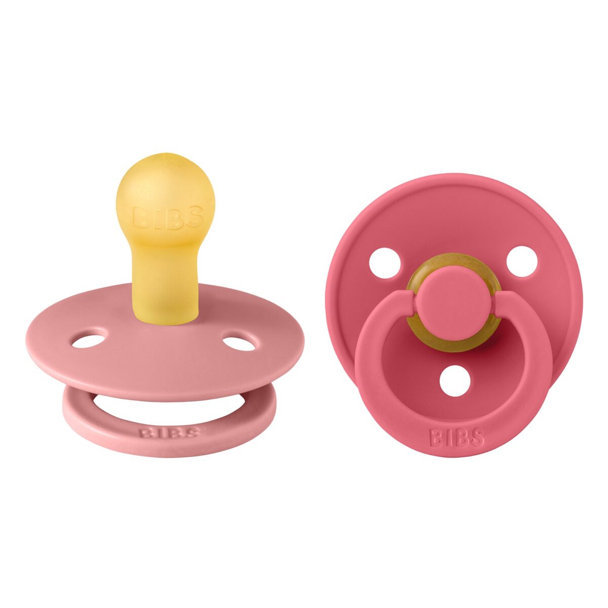 BIBS BIBS Colour Latex Pacifiers Dusty Pink/Coral