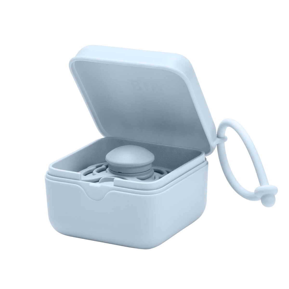 BIBS Pacifier Storage Box | Baby Blue 4
