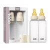 BIBS Medium Flow 2 Pack 270ml Round Latex Baby Bottle Set - Ivory 1