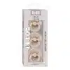 BIBS Colour Try It Pacifier Set - 3 Pack | Blush